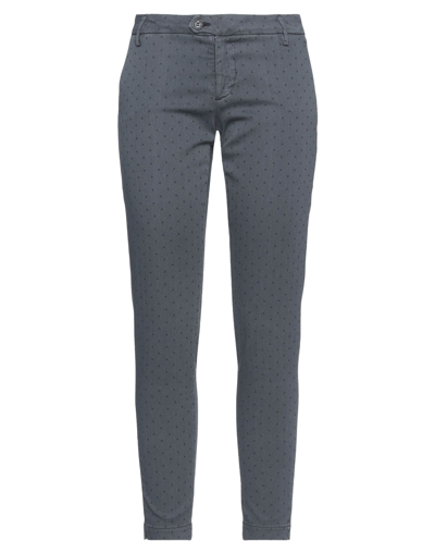 Shop Bonheur Woman Pants Grey Size 32 Cotton, Viscose, Polyester, Elastane