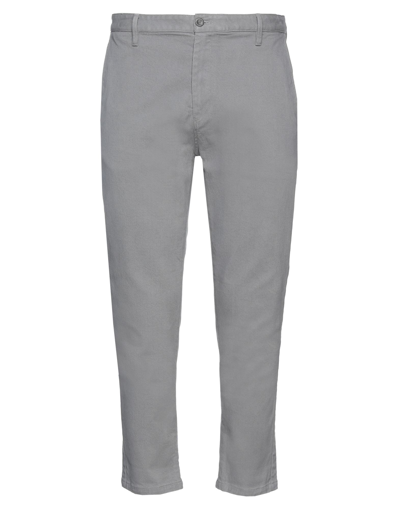 Shop Giorgio Armani Man Pants Grey Size 38 Cotton, Lyocell, Elastane