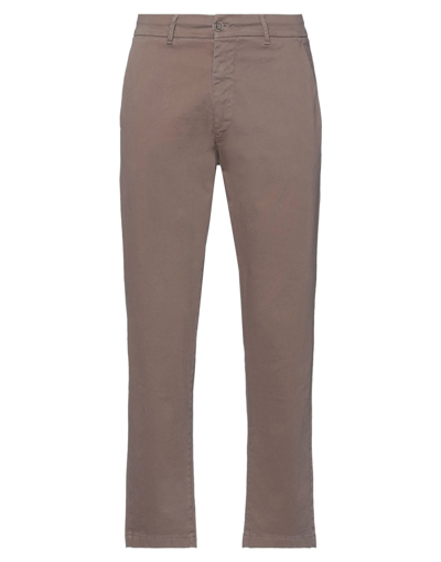 Shop Baramon Man Pants Light Brown Size 40 Cotton, Elastane In Beige