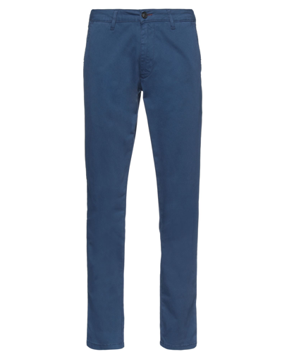 Shop Massimo Rebecchi Man Pants Slate Blue Size 30 Cotton, Elastane