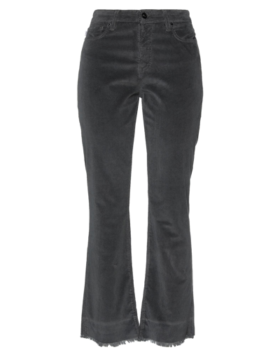 Shop 2w2m Woman Pants Lead Size 31 Cotton, Modal, Elastane In Grey