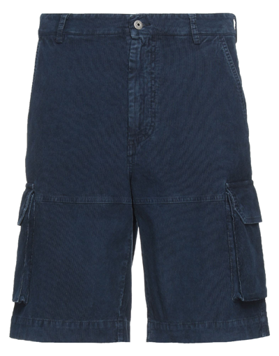 Shop Historic Man Shorts & Bermuda Shorts Midnight Blue Size M Cotton