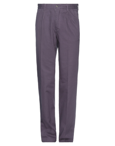 Shop Addiction Man Pants Dark Purple Size 36 Cotton