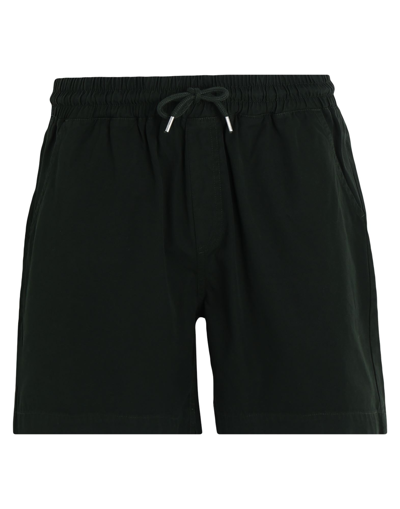 Shop Colorful Standard Shorts & Bermuda Shorts Dark Green Size Xl Organic Cotton