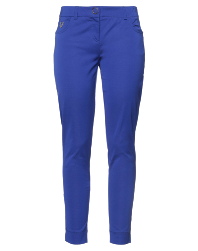Shop Marciano Pants In Bright Blue