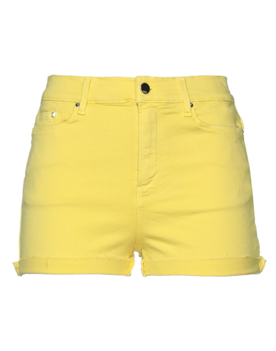 Shop Karl Lagerfeld Shorts & Bermuda Shorts In Yellow
