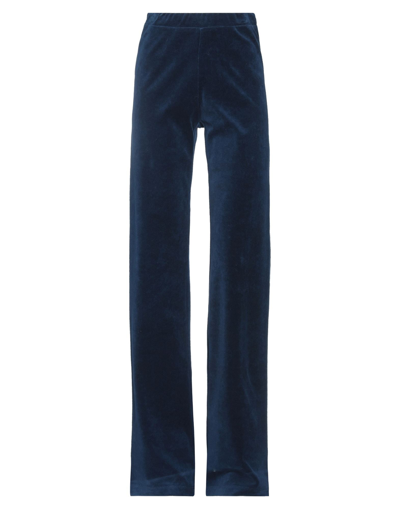 Shop Cristina Rocca Woman Pants Midnight Blue Size 6 Cotton, Polyester