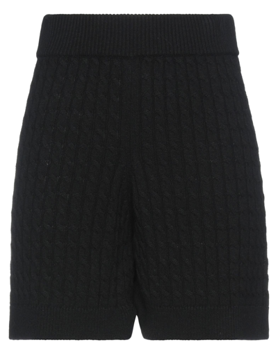 Shop Brand Unique Woman Shorts & Bermuda Shorts Black Size 2 Viscose, Wool, Polyamide, Cashmere