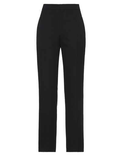 Shop Chloé Woman Pants Black Size 6 Virgin Wool, Cotton, Silk