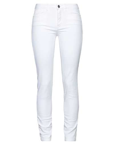 Shop Ash Woman Jeans White Size 28 Cotton, Elastane