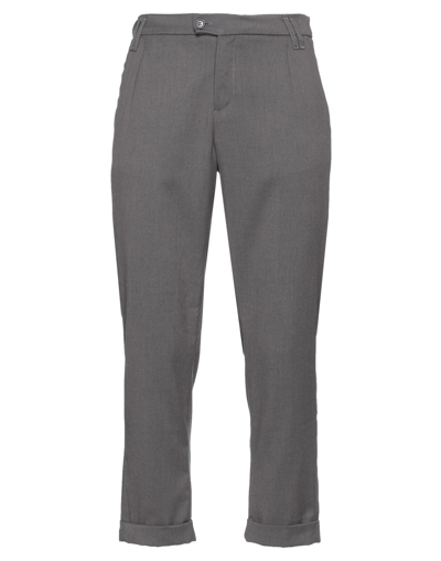 Shop Stilosophy Man Pants Grey Size 28 Polyester, Viscose, Elastane