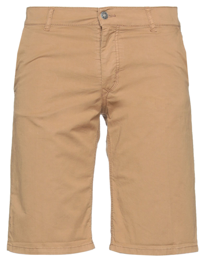 Shop Grey Daniele Alessandrini Man Shorts & Bermuda Shorts Camel Size 32 Cotton, Elastane In Beige