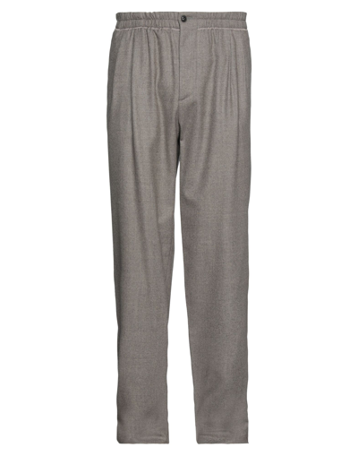 Shop Giorgio Armani Man Pants Grey Size 36 Virgin Wool, Elastane