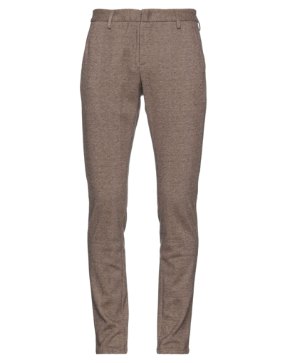Shop Dondup Man Pants Brown Size 35 Polyester, Viscose, Polyamide, Elastane