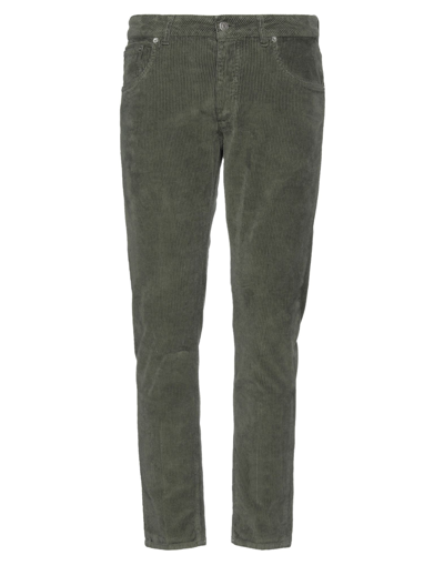 Shop Be Able Man Pants Military Green Size 33 Cotton, Elastane