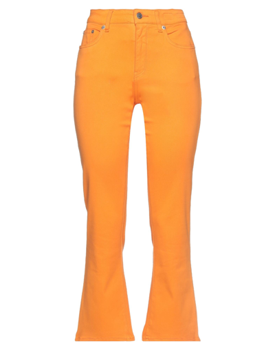Shop Department 5 Woman Pants Orange Size 27 Cotton, Elastomultiester, Elastane