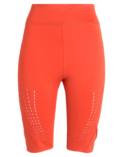 Shop Adidas By Stella Mccartney Asmc Tpr Cycl T Woman Leggings Orange Size S Recycled Polyester, Elastane
