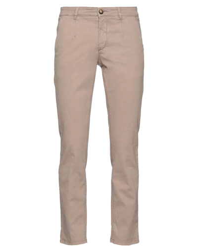 Shop Julian Keen Man Pants Light Brown Size 38 Cotton, Elastane In Beige