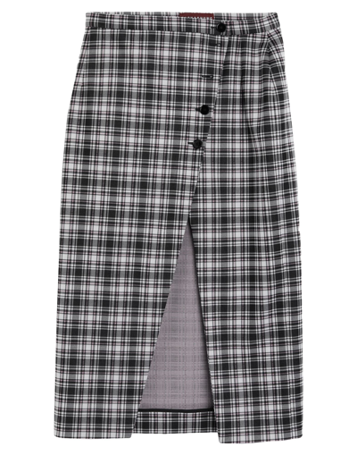 Shop Alexa Chung Alexachung Woman Maxi Skirt Black Size 8 Polyester