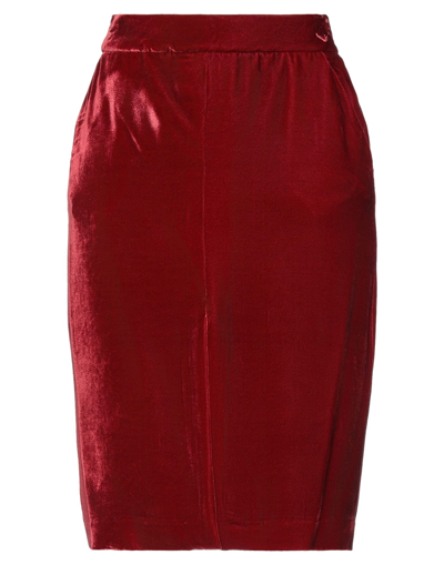 Shop Le Sarte Pettegole Woman Mini Skirt Red Size 6 Viscose, Silk