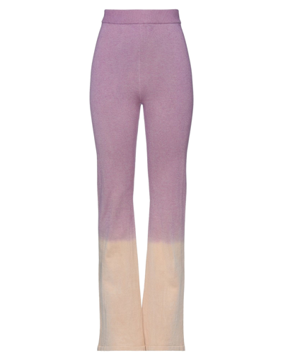 Shop Ainea Woman Pants Purple Size 6 Mohair Wool, Polyamide, Elastane
