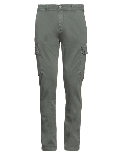 Shop Replay Man Pants Military Green Size 36w-32l Cotton, Polyester, Elastane