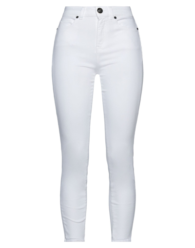 Shop Gaelle Paris Gaëlle Paris Woman Jeans White Size 31 Cotton, Polyester, Elastane