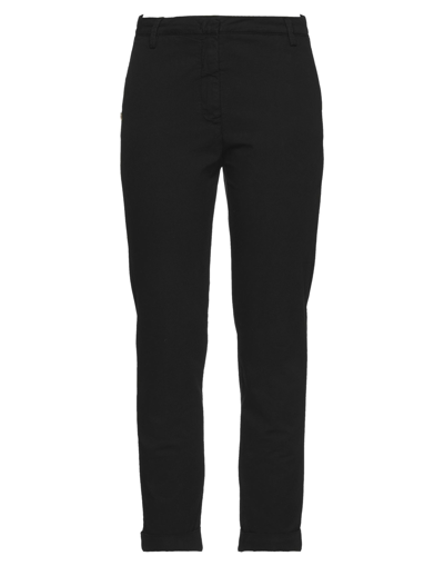 Shop Manila Grace Woman Pants Black Size 6 Cotton, Polyester, Elastane