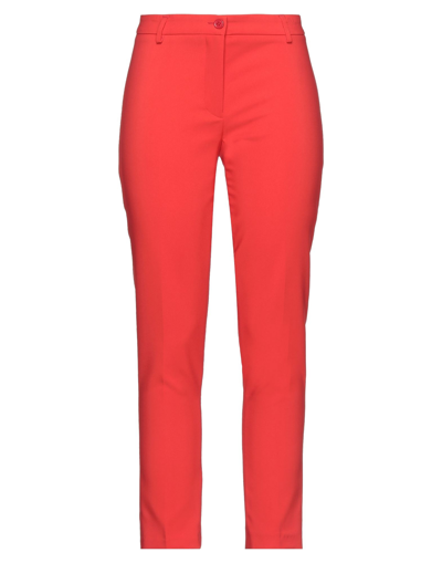 Shop Kate By Laltramoda Woman Pants Coral Size 6 Polyester, Elastane In Red
