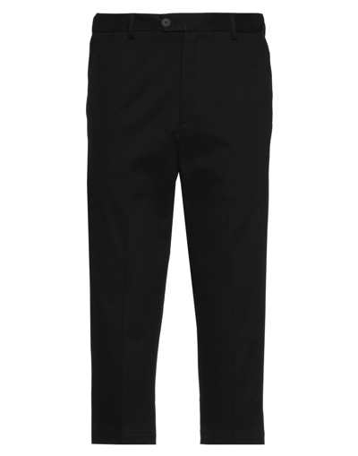 Shop Alessandro Dell'acqua Man Pants Black Size 34 Cotton, Elastane