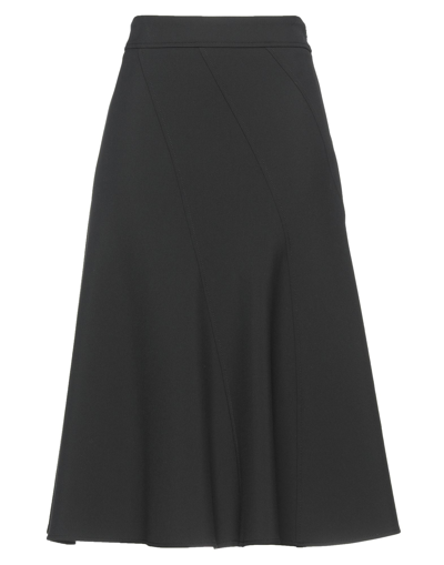 Shop Peserico Woman Midi Skirt Black Size 6 Polyester, Viscose, Cotton, Elastane