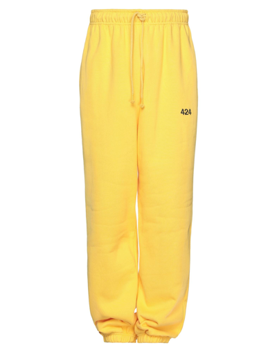 Shop 424 Fourtwofour Man Pants Yellow Size S Cotton