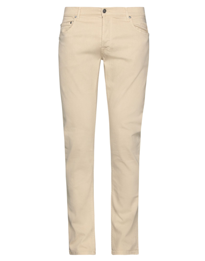 Shop Grey Daniele Alessandrini Man Jeans Beige Size 34 Cotton, Elastane
