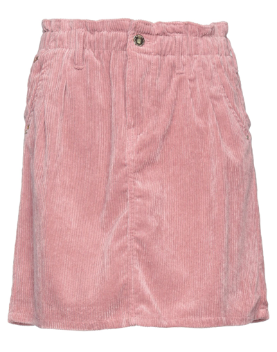 Shop Yes Zee By Essenza Woman Mini Skirt Pastel Pink Size L Polyester, Nylon, Elastane