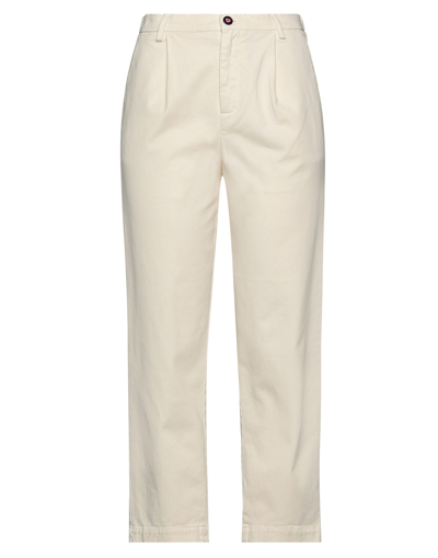 Shop I Love Mp Woman Pants Ivory Size 30 Cotton, Elastane In White