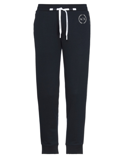 Armani Exchange Pants In Dark Blue
