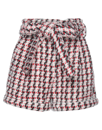 Shop Amen Woman Shorts & Bermuda Shorts White Size 8 Wool, Acrylic, Viscose, Polyamide, Polyester