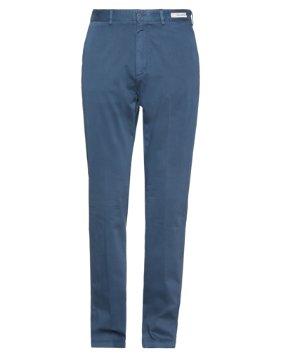 Shop Paul & Shark Man Pants Slate Blue Size 30 Cotton, Elastane