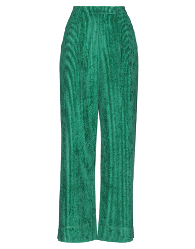Shop Maliparmi Malìparmi Woman Pants Green Size 10 Viscose