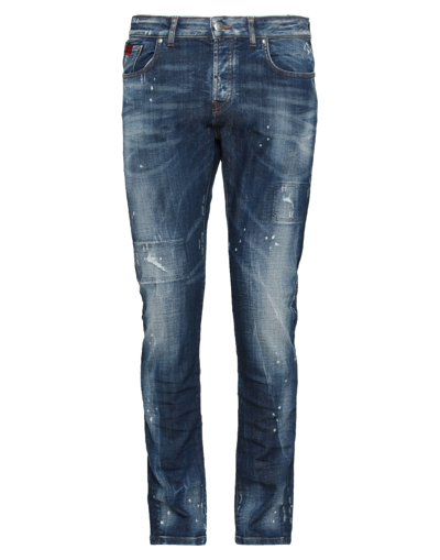 Shop John Richmond Man Jeans Blue Size 30 Cotton, Elastane