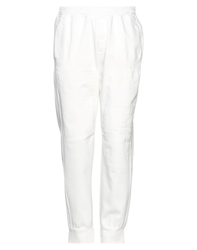 Shop Pmds Premium Mood Denim Superior Man Pants White Size 34 Cotton, Elastane