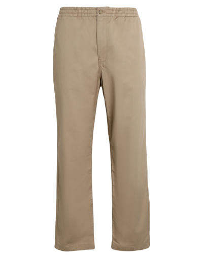Shop Polo Ralph Lauren Stretch Classic Fit Polo Prepster Pant Man Pants Sand Size L Cotton, Elastane In Beige