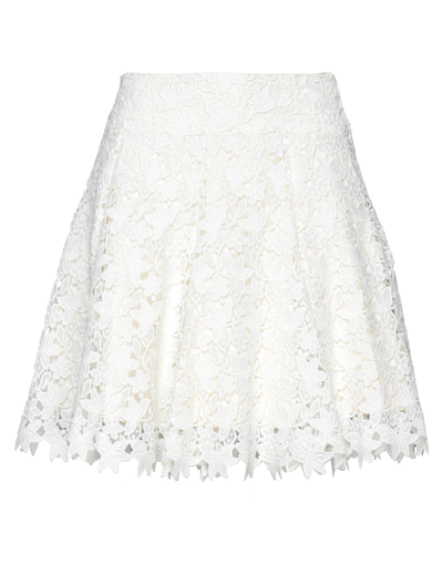 Shop Ermanno Scervino Woman Mini Skirt White Size 2 Polyester