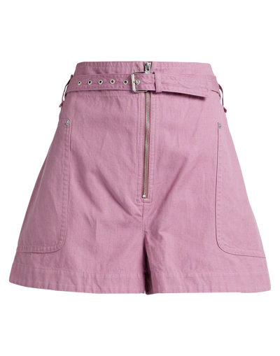 Shop Isabel Marant Étoile Marant Étoile Woman Shorts & Bermuda Shorts Mauve Size 10 Cotton, Linen In Purple