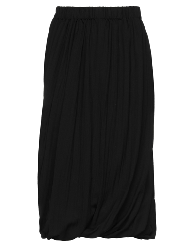 Shop Alexandre Plokhov Woman Midi Skirt Black Size 4 Virgin Wool, Polyamide