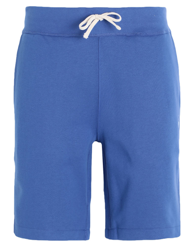 Shop Polo Ralph Lauren Man Shorts & Bermuda Shorts Blue Size L Cotton, Recycled Polyester