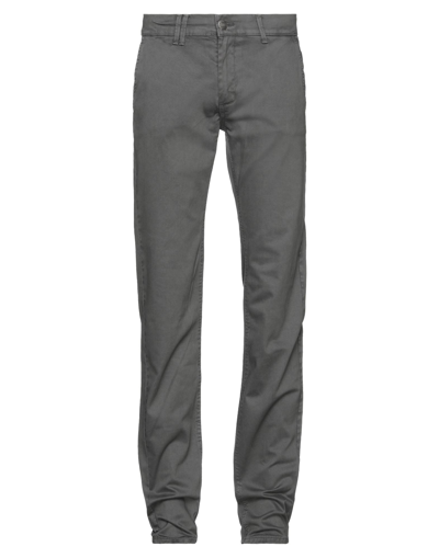 Shop Fifty Four Man Pants Lead Size 30 Cotton, Elastane In Grey