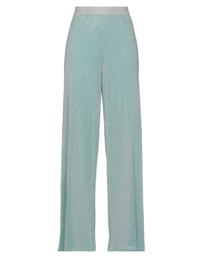 Shop Missoni Pants In Turquoise