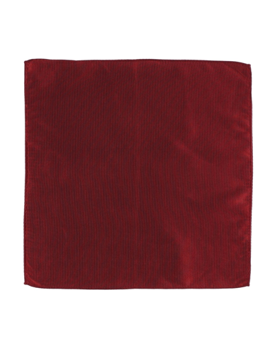 Shop Giorgio Armani Man Scarf Red Size - Silk