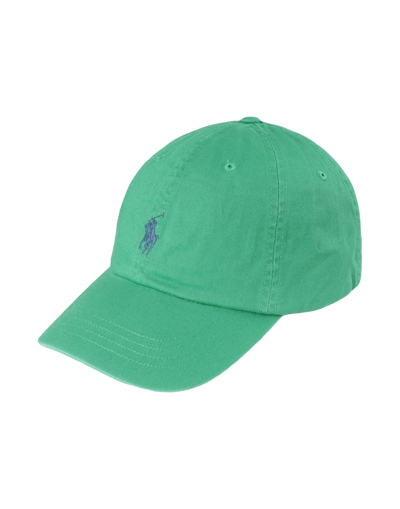 Shop Polo Ralph Lauren Cotton Chino Ball Cap Man Hat Light Green Size Onesize Cotton